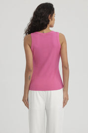 Polera Mujer Rib Lisa Naranjo