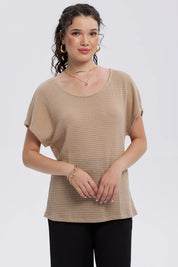 Sweater Mujer Casual Beige