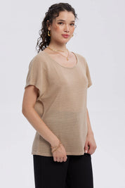 Sweater Mujer Casual Beige