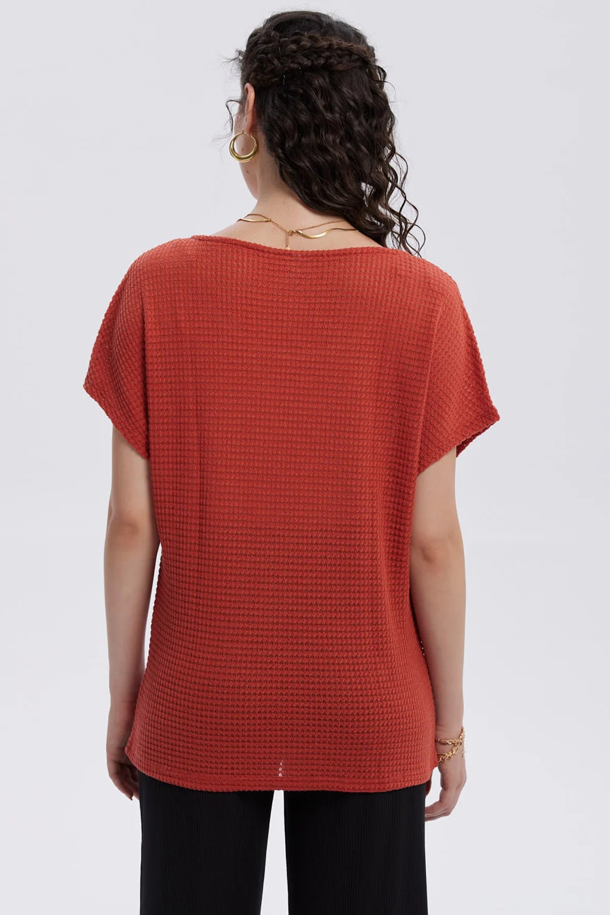 Sweater Mujer Casual Terracota