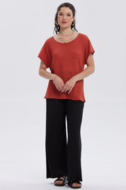 Sweater Mujer Casual Terracota
