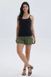 Short Mujer Sastrero Verde Musgo