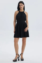 Vestido Mujer Corto Negro