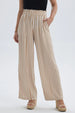 Pantalón Mujer Palazzo Liso Pretina Elasticada Camel