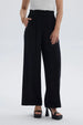 Pantalón Mujer Palazzo Liso Pretina Elasticada Negro