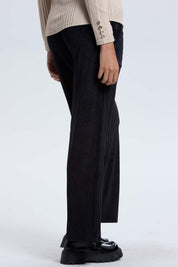 Pantalón Buzo Mujer Rib Interior Negro