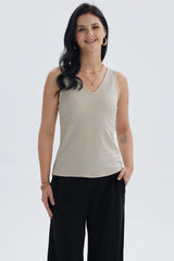 Polera Mujer Pabilo Lisa Con Textura Dorado