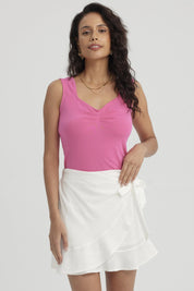 Polera Mujer Escote Cuadrado Aqua