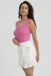 Polera Mujer Escote Cuadrado Aqua