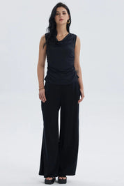 Polera Mujer Cuello Espalda Negro