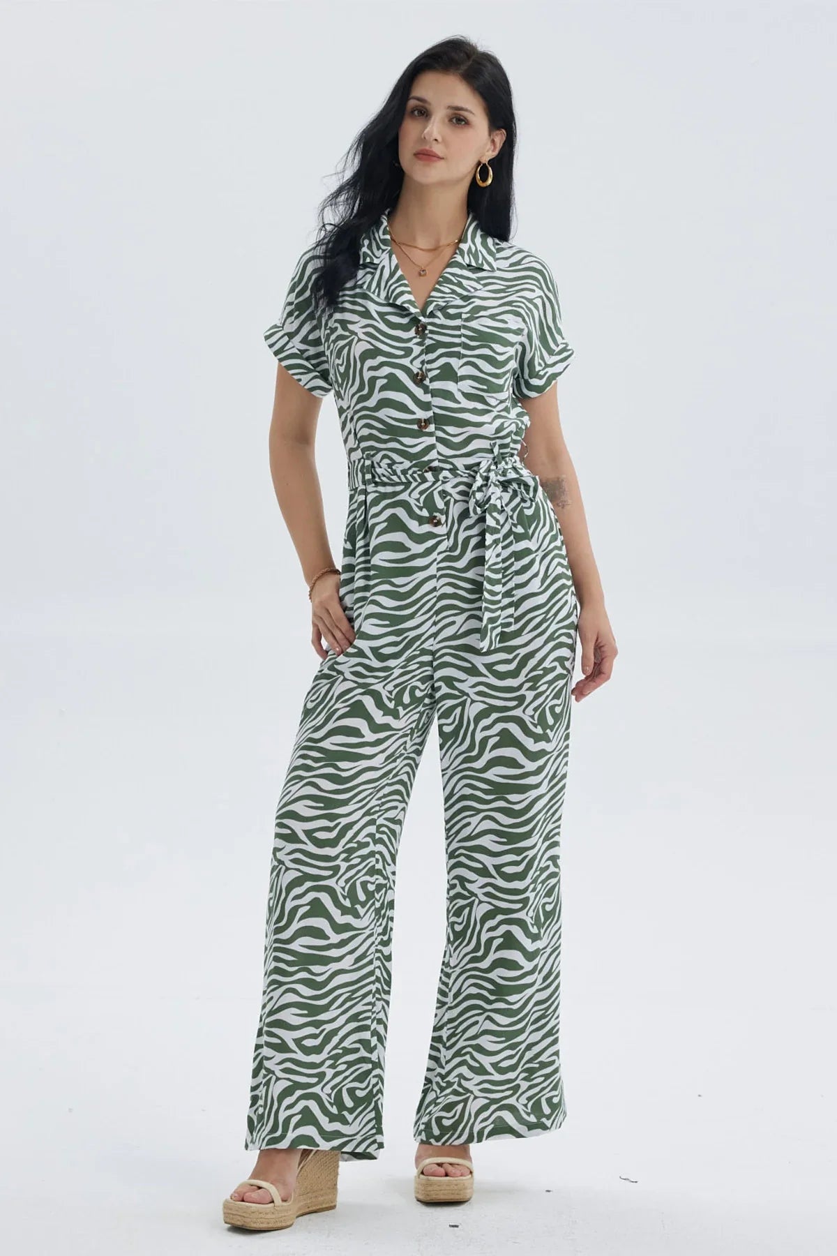 Enteritos Mujer Largo Blanco/ Verde