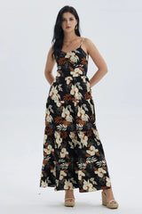 Vestido Mujer Largo Pabilo Negro