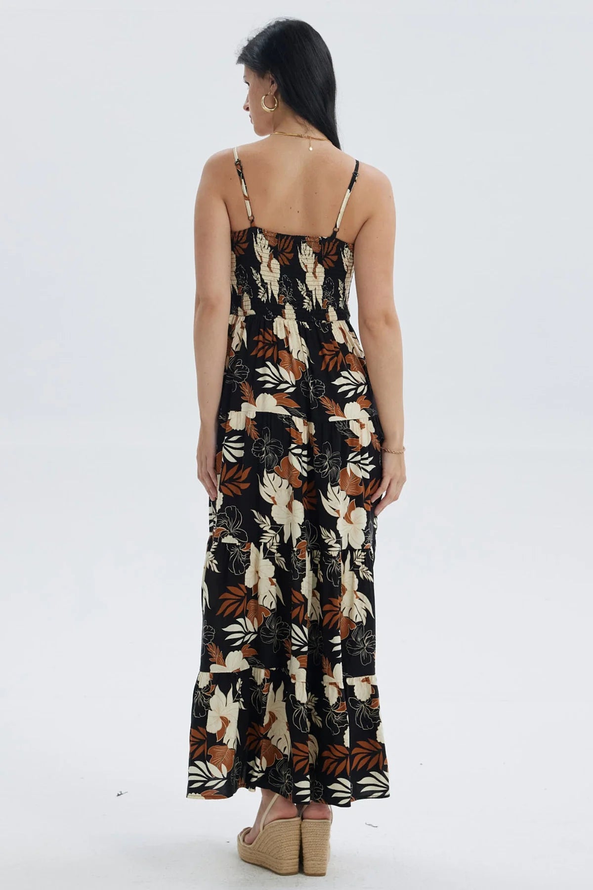 Vestido Mujer Largo Pabilo Negro