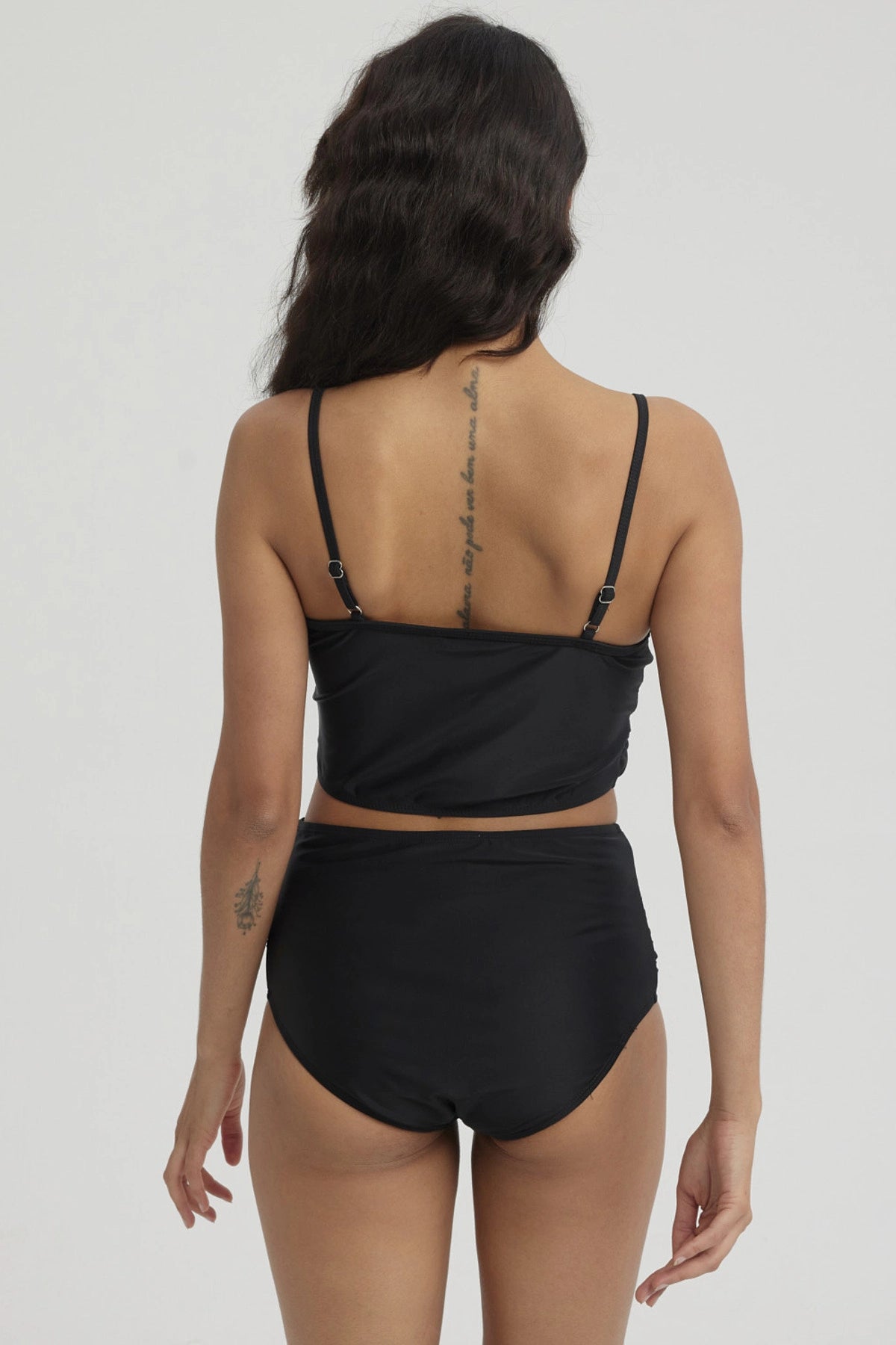 Traje de Baño Mujer Top Pabilo Negro