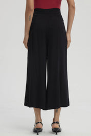 Pescador Mujer Botones Costados Negro