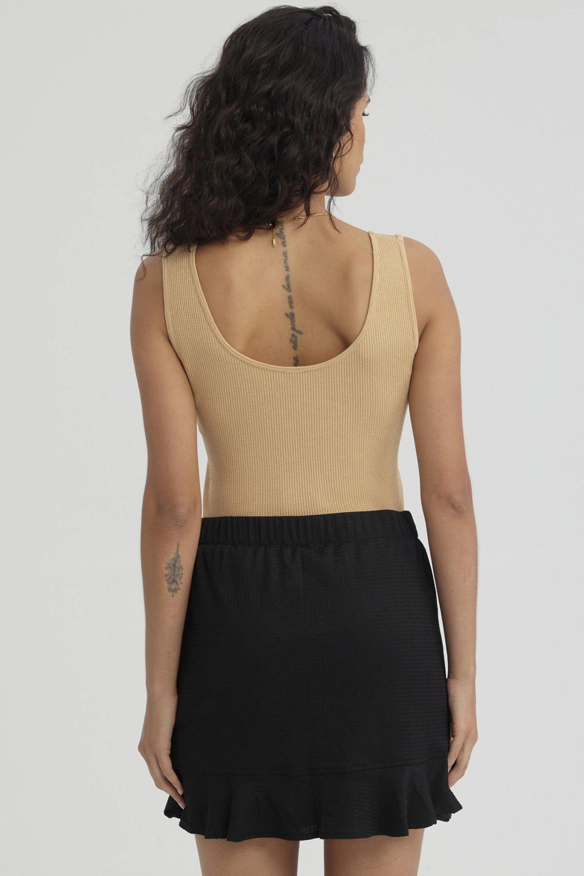 Polera Mujer Pabilo Seamless Camel