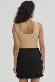 Polera Mujer Pabilo Seamless Camel