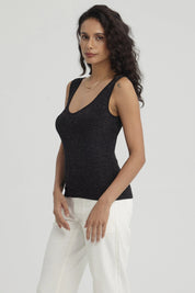 Polera Mujer Pabilo Seamless Negro