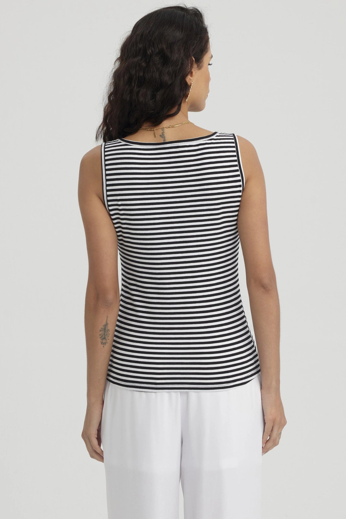 Polera Mujer Bipack Lisa Blanco / Negro