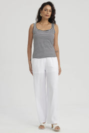 Polera Mujer Bipack Lisa Blanco / Negro