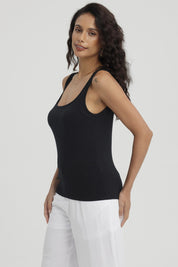 Polera Mujer Bipack Lisa Blanco / Negro