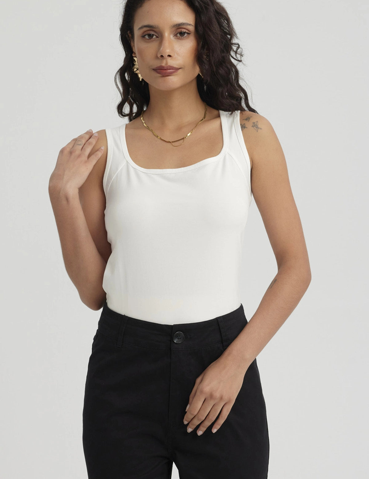 Polera Mujer Bipack Lisa Negro