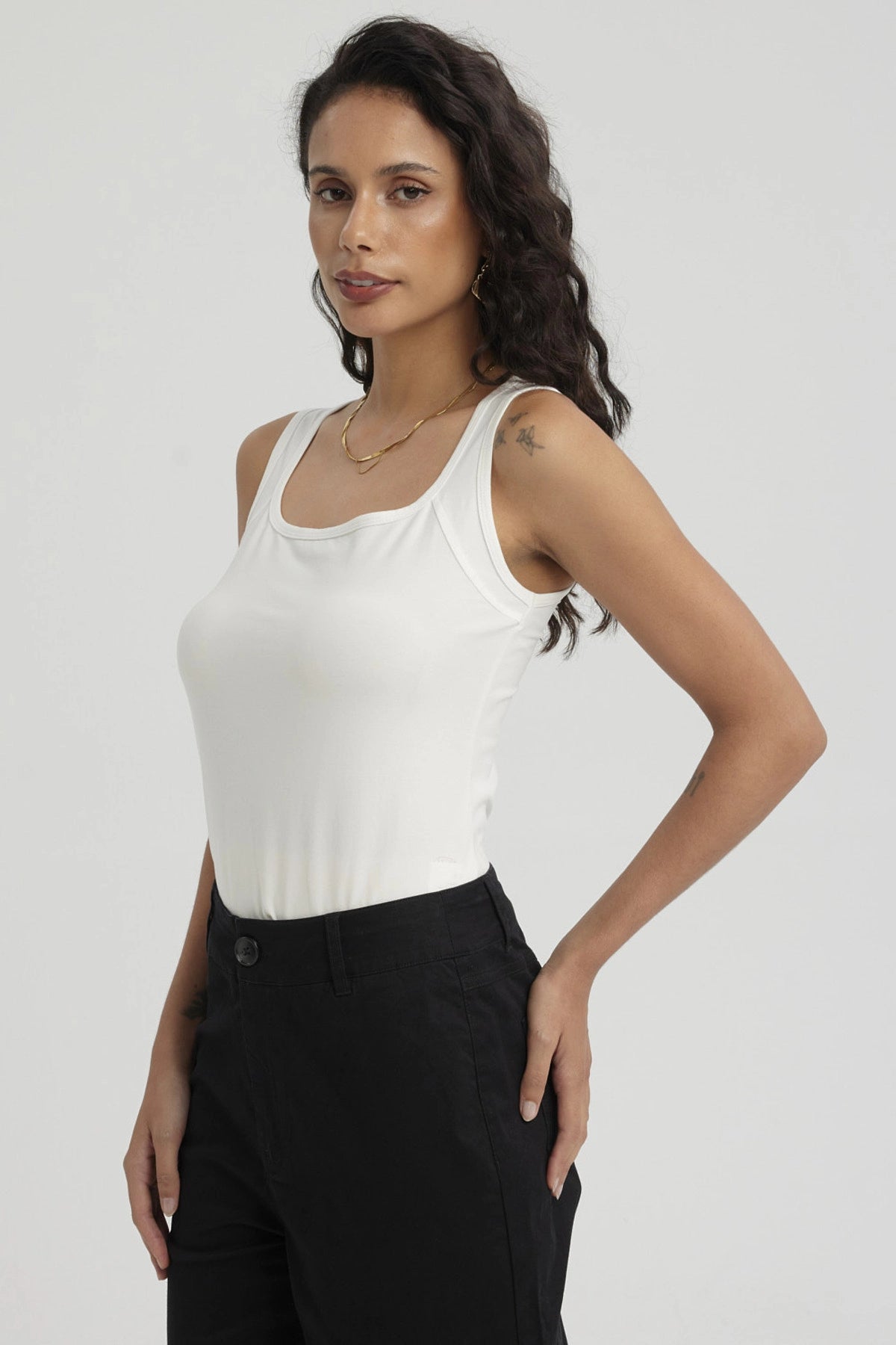 Polera Mujer Bipack Lisa Negro