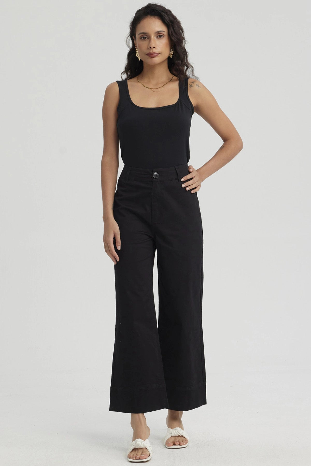 Polera Mujer Bipack Lisa Negro