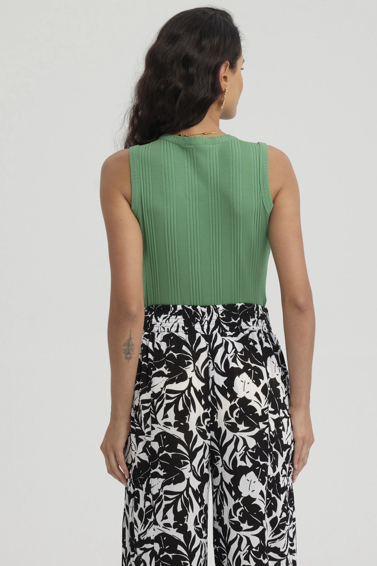 Polera Mujer Botones Pata Lisa Turquesa