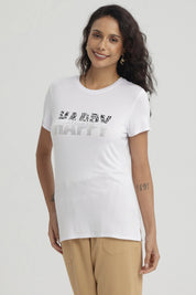 Polera Mujer Estampado Blanco