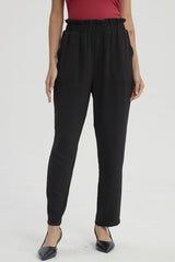 Pantalón Mujer Calce Slim Bolsillo Negro