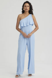 Enteritos Mujer Largo Aplicación Celeste