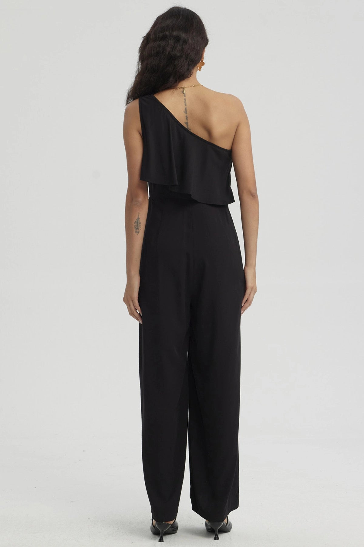 Enteritos Mujer Largo Aplicación Negro