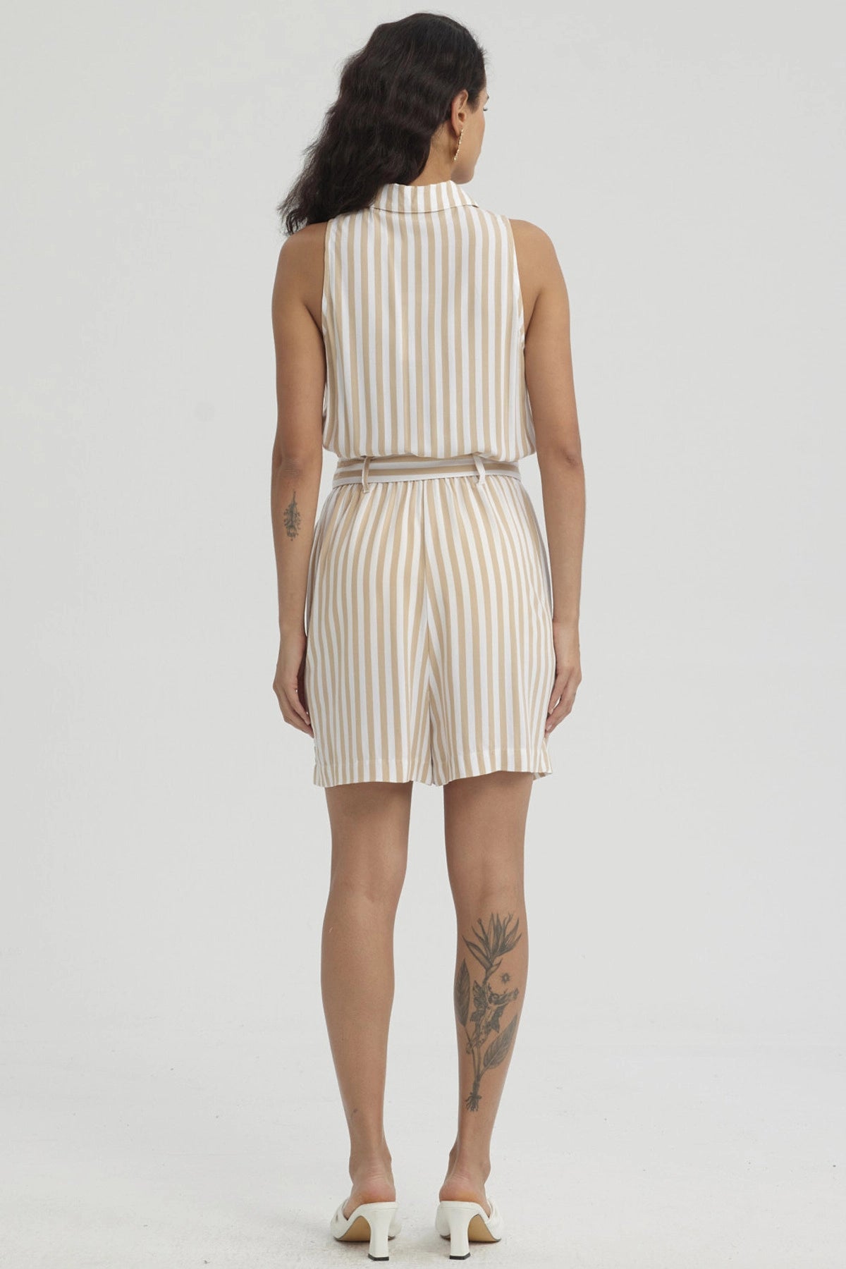 Enteritos Mujer Short Viscosa Naranjo