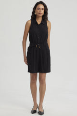 Enteritos Mujer Short Viscosa Negro