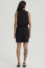 Enteritos Mujer Short Viscosa Negro