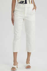 Pescador Mujer Gabardina Bolsillo Cargo Crudo