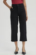 Pescador Mujer Gabardina Bolsillo Cargo Negro