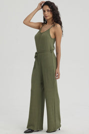 Enteritos Mujer Largo Textura Verde Musgo