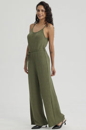 Enteritos Mujer Largo Textura Verde Musgo