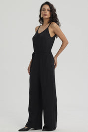 Enteritos Mujer Largo Textura Negro