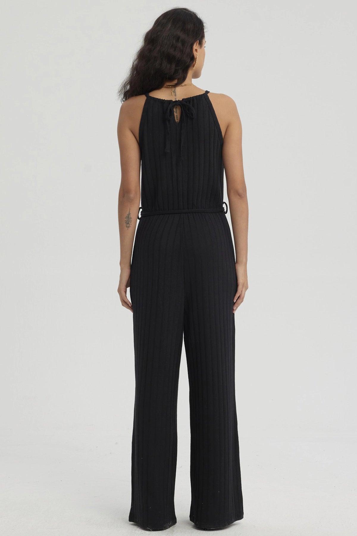 Enteritos Mujer Largo Textura Negro