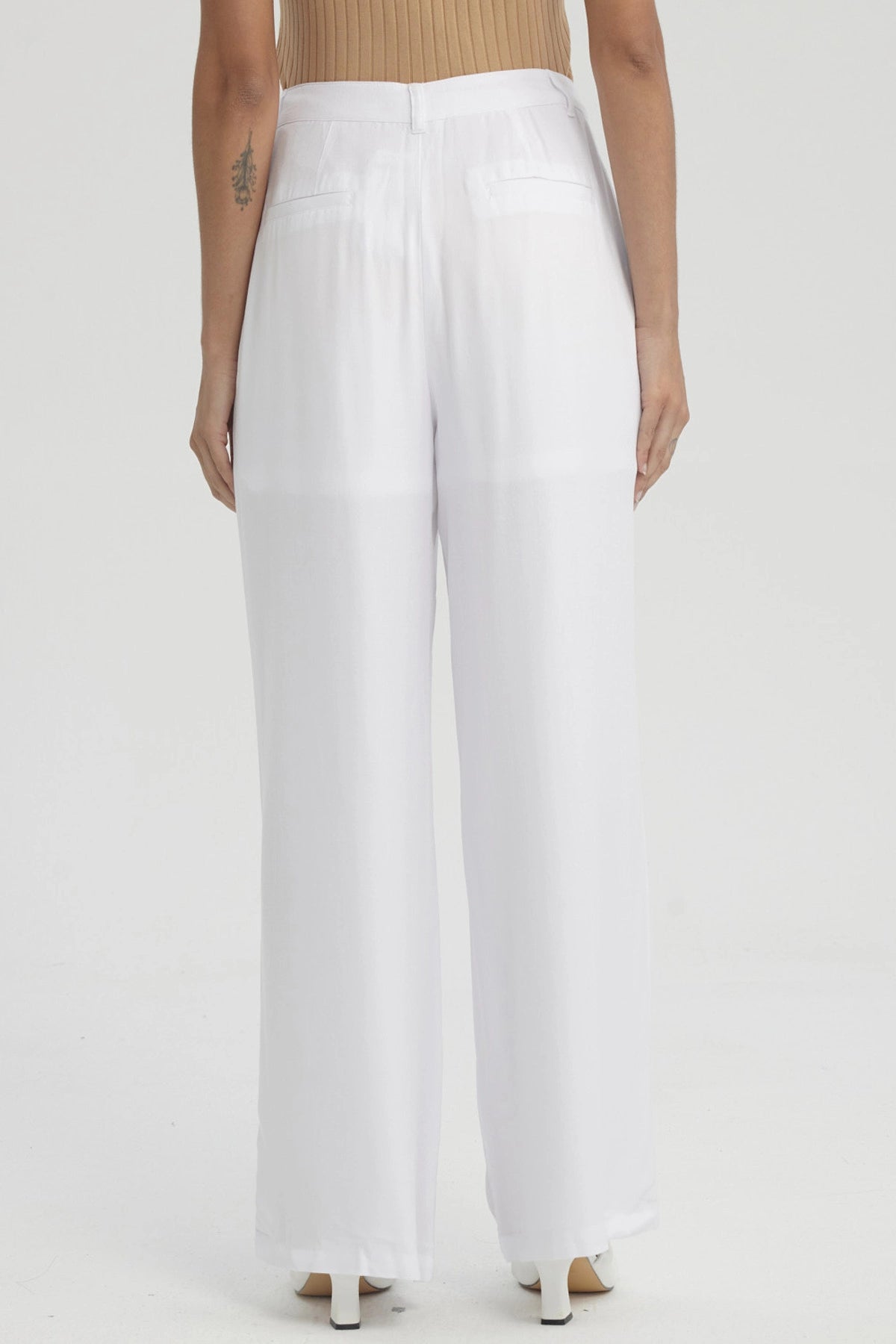 Pantalón Mujer Sastrero Blanco