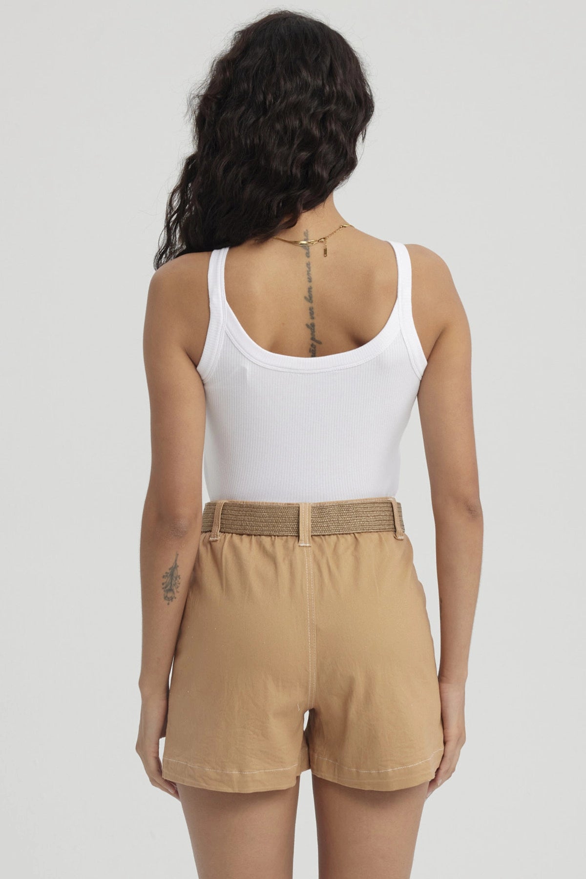 Peto Mujer Rib Pabilo Ancho Blanco