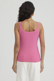 Peto Mujer Rib Pabilo Ancho Fucsia