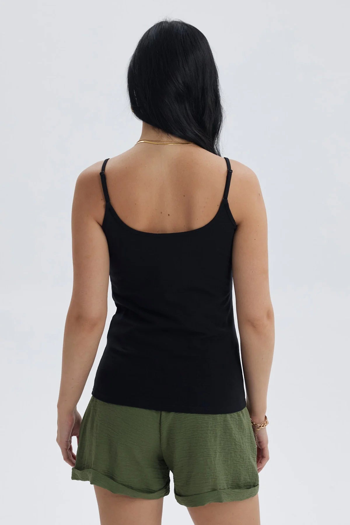 Peto Mujer Pabilo Algodón Negro
