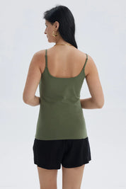 Peto Mujer Pabilo Algodón Verde Musgo