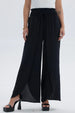 Pantalón Mujer Palazzo Pretina Ancha Negro