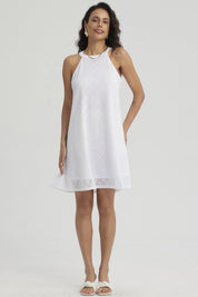 Vestido Mujer Corto Blanco