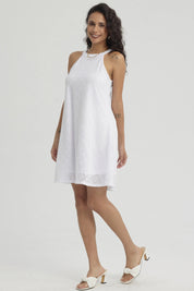 Vestido Mujer Corto Blanco